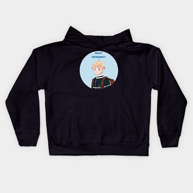 Mikey Supremacy Kids Hoodie by zachlart